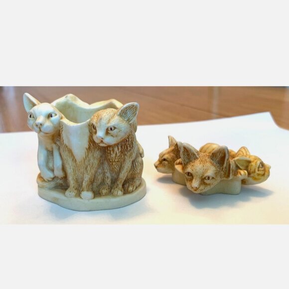 Harmony Kingdom Crazy Cat Pile Trinket Box EUC Vintage Cat Lover Gift - Picture 7 of 13